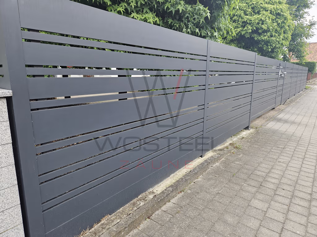 Zäune, Moderne, Sichtschutz, Aluminium – zaune-0233.avif